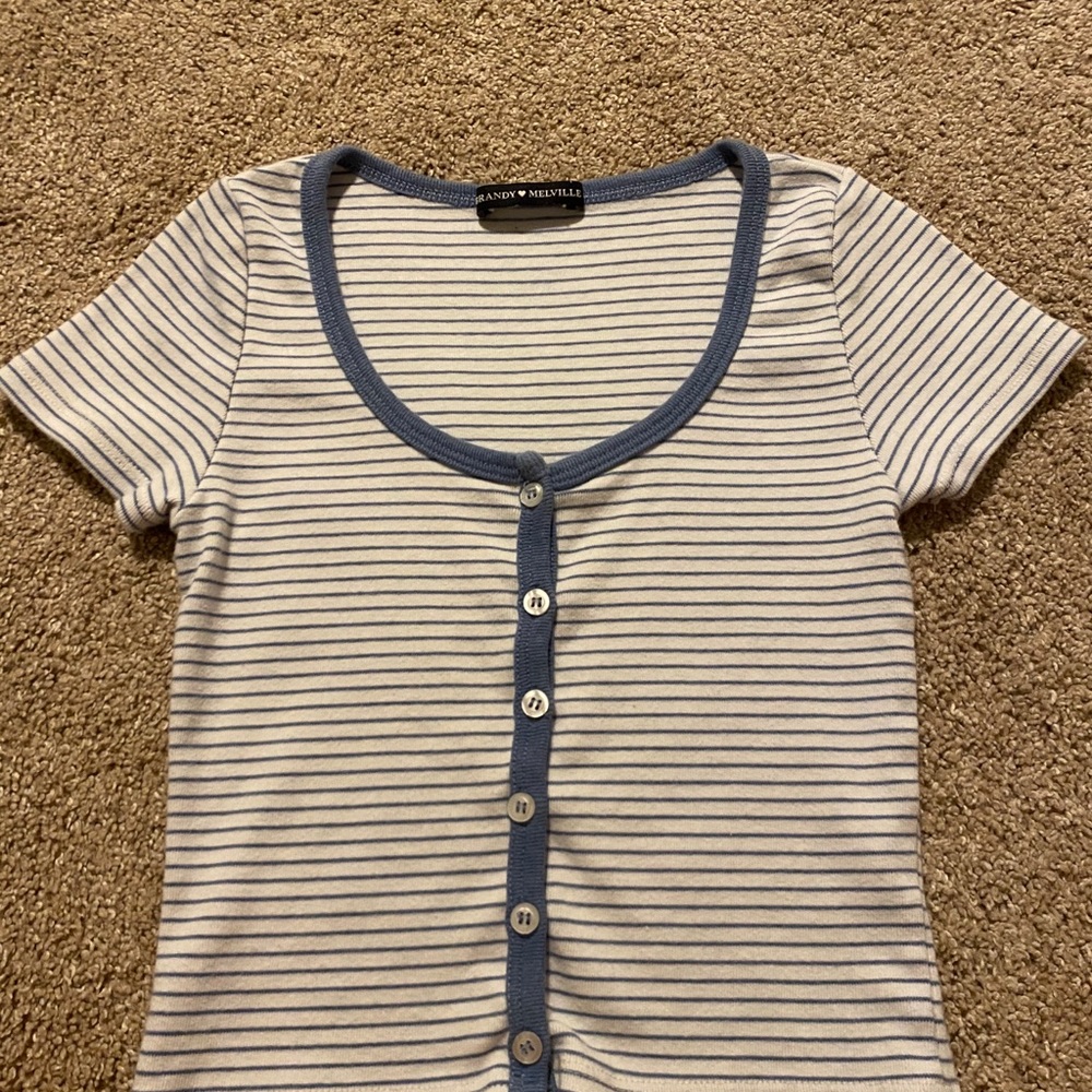 Brandy Melville striped zelly top